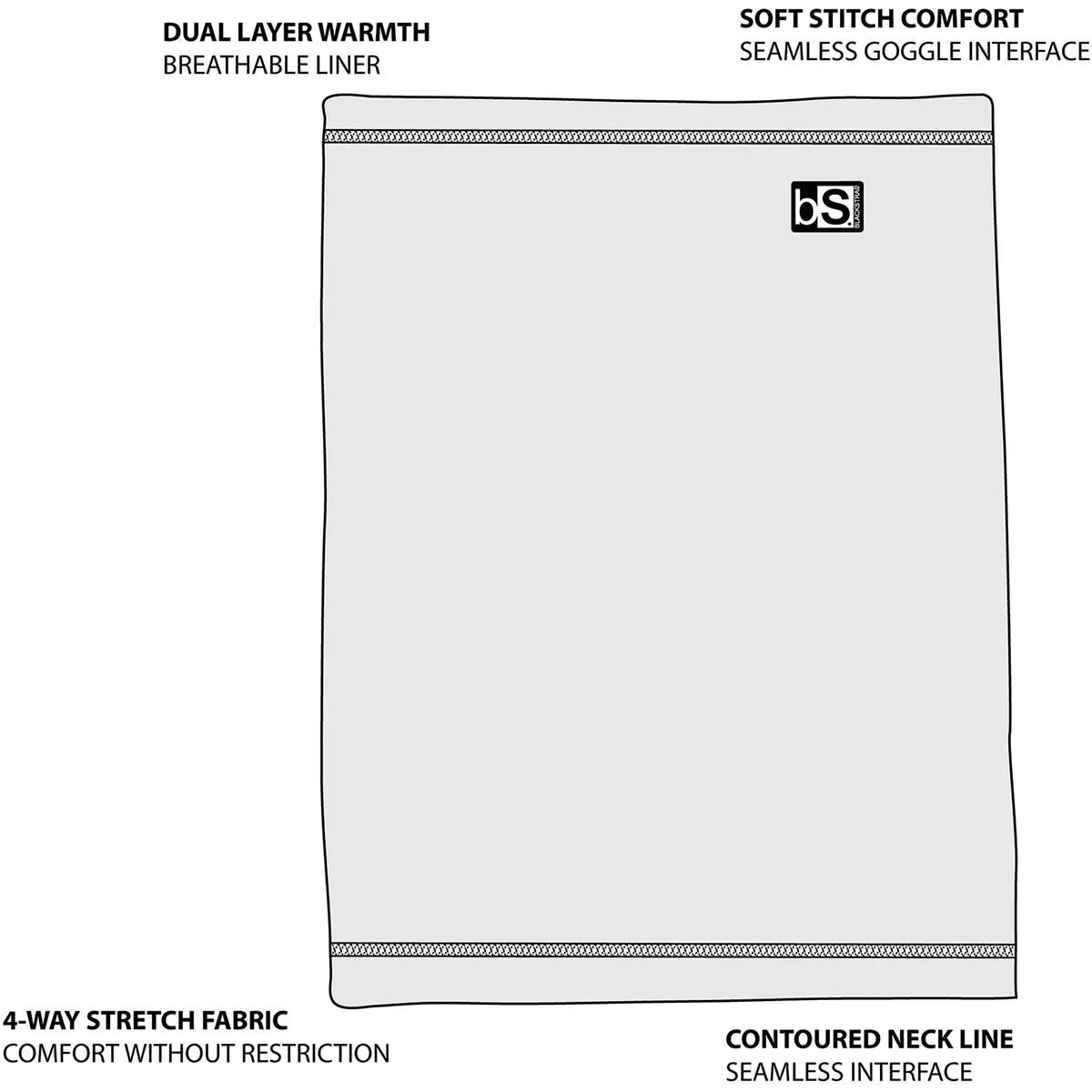Solid Tube Facemask Blackstrap Solid Tube Facemask -Outdoor Sports Equip Store BAY D3