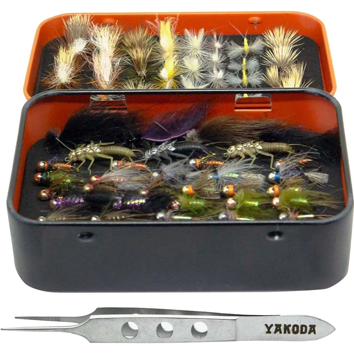 Fly Tin + Tweezer Combo - Foam + Foam Fly Tin + Tweezer Combo - Foam + Foam -Outdoor Sports Equip Store BLAORA