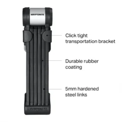 Kryptonite KryptoLok 610 S Key Folding Lock -Outdoor Sports Equip Store BLA D13 2