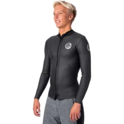 Rip Curl Dawn Patrol 1.5mm Longsleeve Full-Zip Wetsuit Jacket - Men's -Outdoor Sports Equip Store BLA D2 138