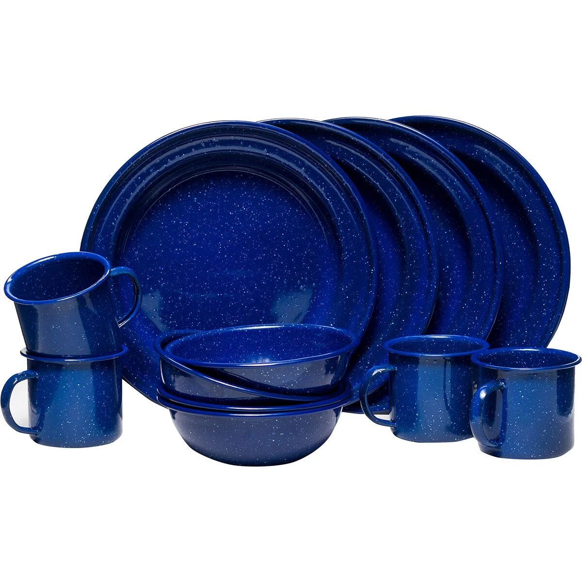 4-Person Enamelware Set Stoic 4-Person Enamelware Set -Outdoor Sports Equip Store BLU 30