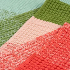 Sunrise Sunset Waffle Scarf -Outdoor Sports Equip Store BLUGRE D1 2