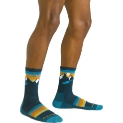 Darn Tough Sunset Ridge Micro Crew Lightweight Cushion Sock -Outdoor Sports Equip Store BOT D2