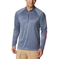 Columbia Terminal Tackle Heather 1/4-Zip Shirt - Men's -Outdoor Sports Equip Store CAHERESPLO