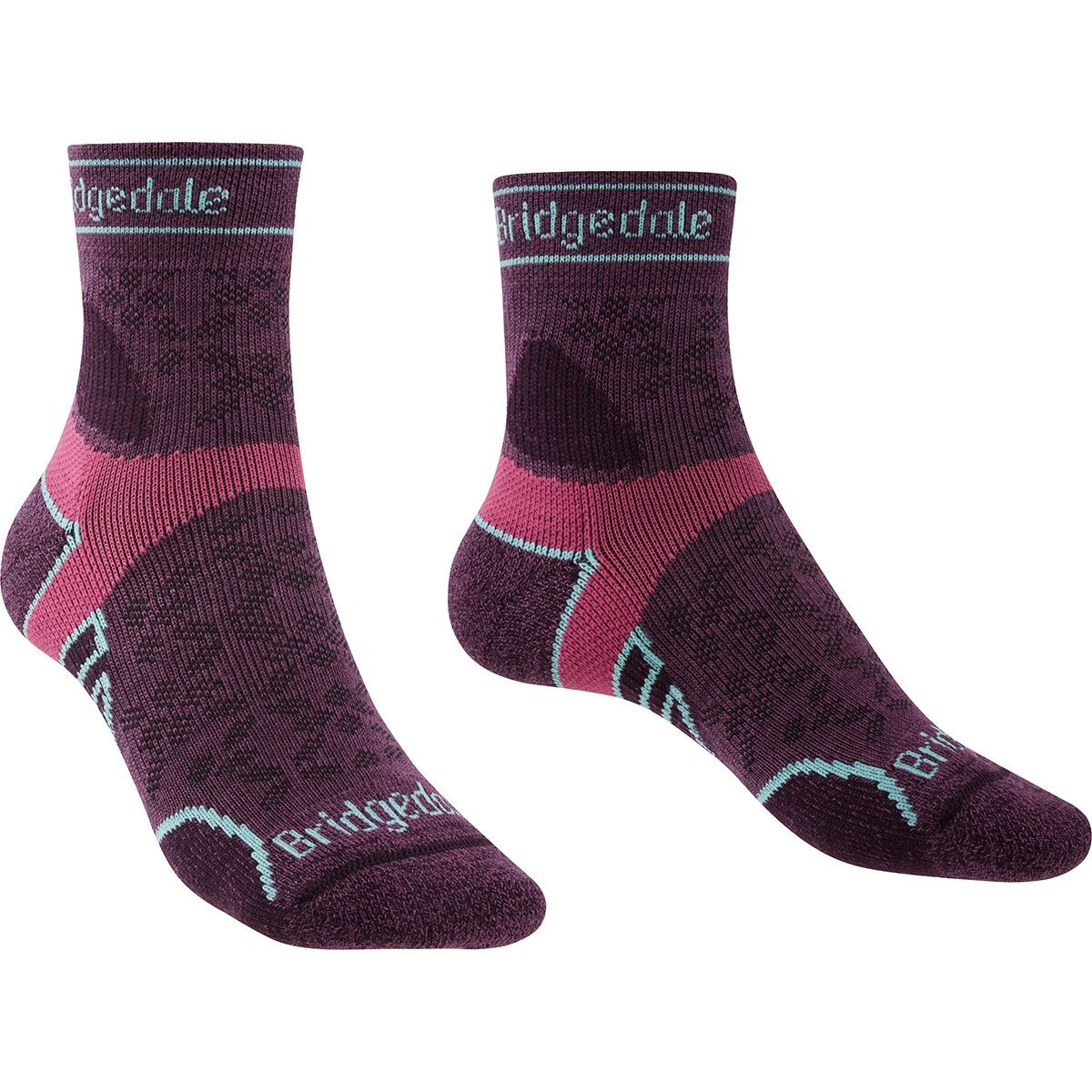 Trail Run LW T2 Merino Performance 3/4 Crew Sock - Women's Bridgedale Trail Run LW T2 Merino Performance 3/4 Crew Sock - Women's -Outdoor Sports Equip Store CHAPUR D4