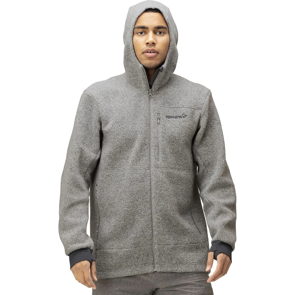 Warmwool3 Full-Zip Hoodie - Men's Norrona Warmwool3 Full-Zip Hoodie - Men's -Outdoor Sports Equip Store DRI D4