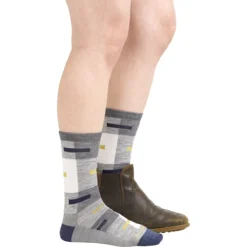 Darn Tough Patchwork Crew Lightweight Sock - Women's -Outdoor Sports Equip Store GRA D1 13