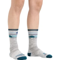 Darn Tough Pacer Micro Crew Ultra-Lightweight Cushion Sock - Women's -Outdoor Sports Equip Store GRA D5 3