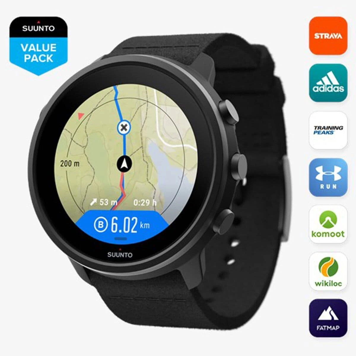 7 Titanium Sport Watch Suunto 7 Titanium Sport Watch -Outdoor Sports Equip Store MATBLATIT D4