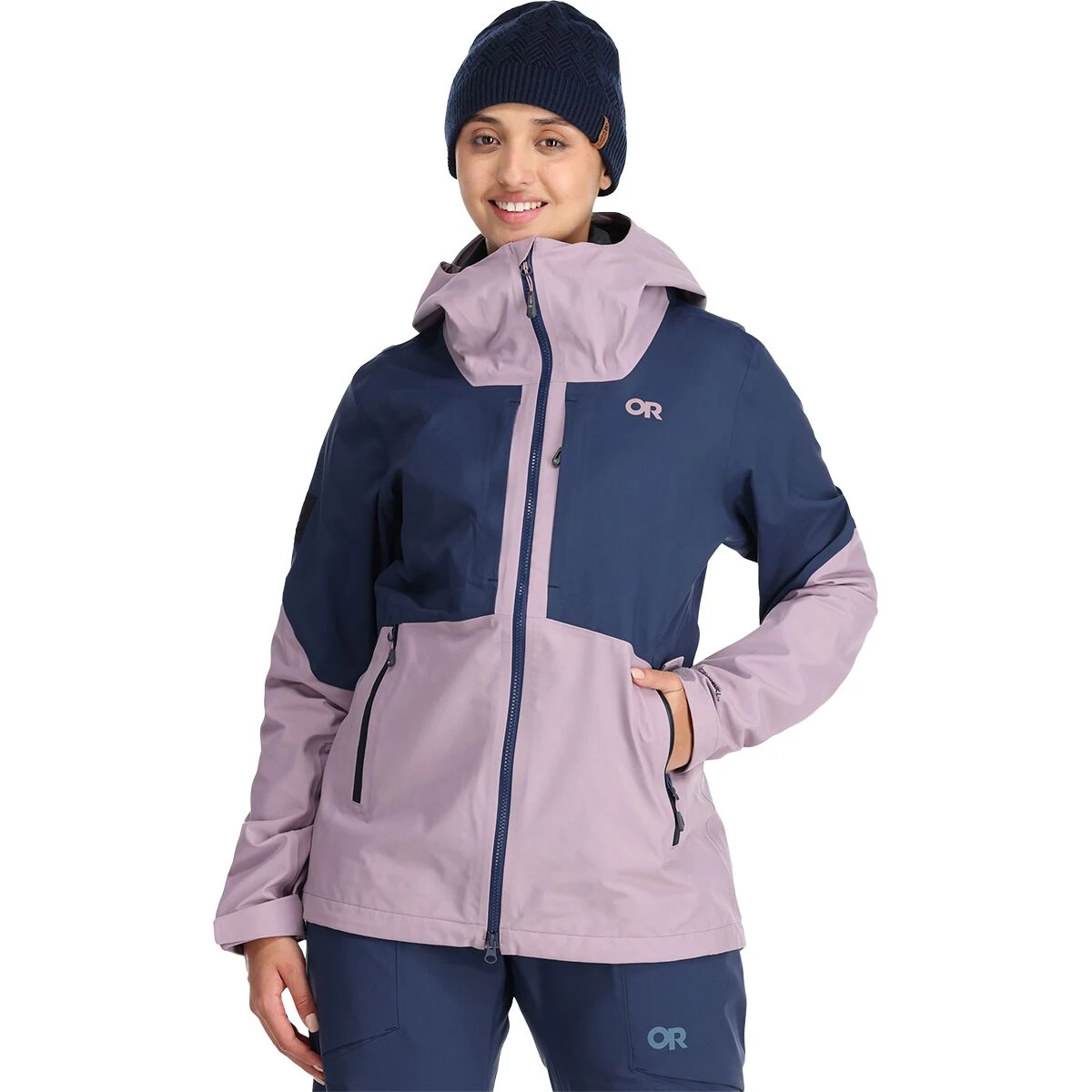 Skytour AscentShell Jacket - Women's Outdoor Research Skytour AscentShell Jacket - Women's -Outdoor Sports Equip Store MOTNAVBLU