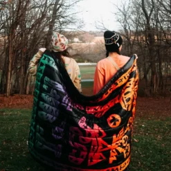 National Parks Woodcuts Recycled Camp Blanket 4 National Parks Woodcuts Recycled Camp Blanket -Outdoor Sports Equip Store MULCOL D6