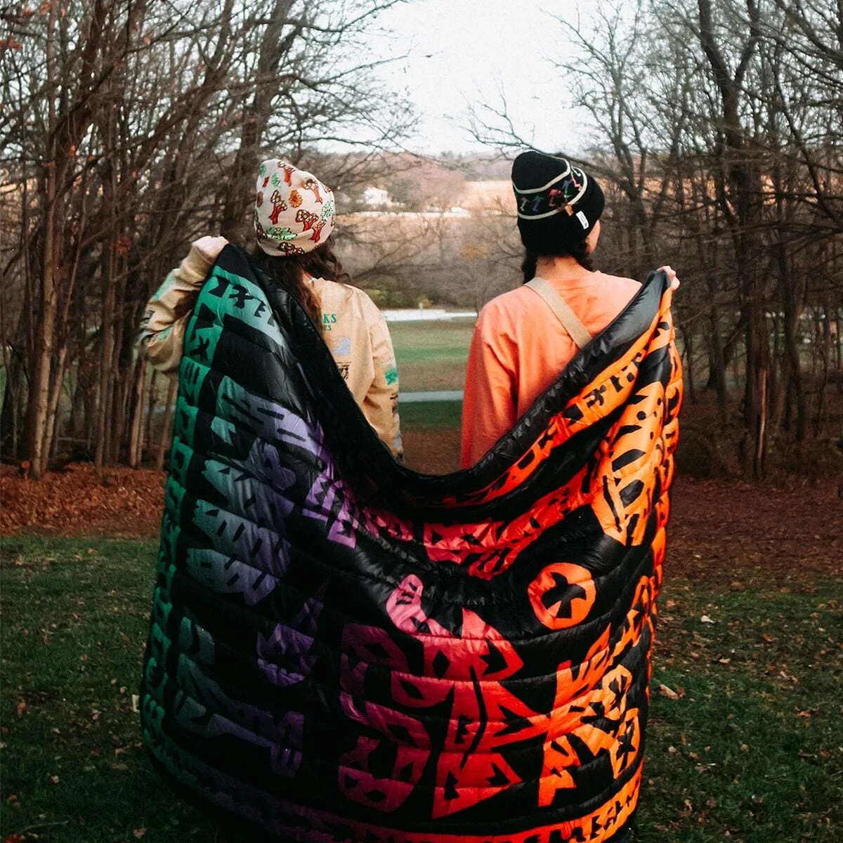 National Parks Woodcuts Recycled Camp Blanket National Parks Woodcuts Recycled Camp Blanket -Outdoor Sports Equip Store MULCOL D6