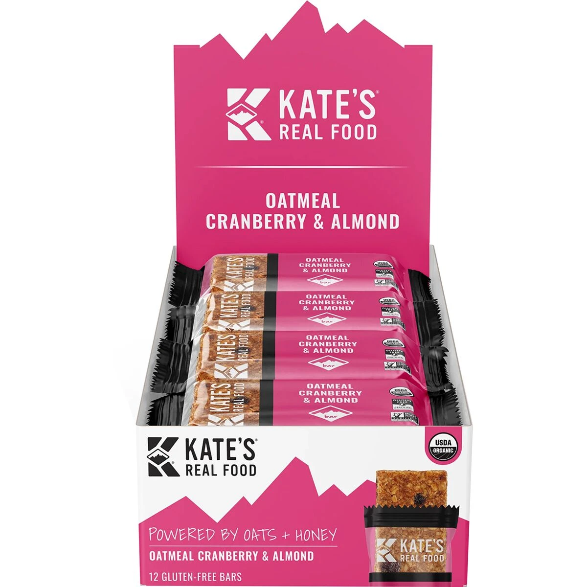 Oatmeal Cranberry & Almond Bars - 12-Pack Oatmeal Cranberry & Almond Bars - 12-Pack -Outdoor Sports Equip Store OATCRAALM D3