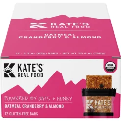 Oatmeal Cranberry & Almond Bars - 12-Pack 4 Oatmeal Cranberry & Almond Bars - 12-Pack -Outdoor Sports Equip Store OATCRAALM D6