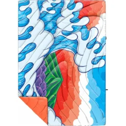 Rumpl Original Puffy 1-Person Blanket - AaronKai/Hokusai GreatWave