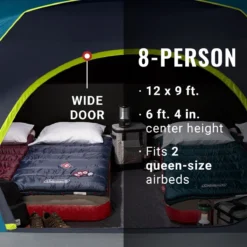 Coleman Skydome Tent: 8-Person 3-Season - Darkroom 4 Coleman Skydome Tent: 8-Person 3-Season - Darkroom -Outdoor Sports Equip Store ONECOL D1 28
