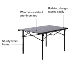 Roll Top Table -Outdoor Sports Equip Store ONECOL D11 9