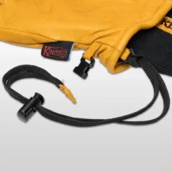 Wanoga LWR Premium Grain Buffalo Ski Glove + Knit Wrist