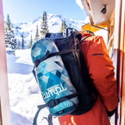 Rumpl Original Puffy 1-Person Blanket - Geo Blue -Outdoor Sports Equip Store ONECOL D4 62