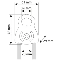 CAMP USA Tethys Pro Small Mobile Pulley -Outdoor Sports Equip Store ONECOL D5 1
