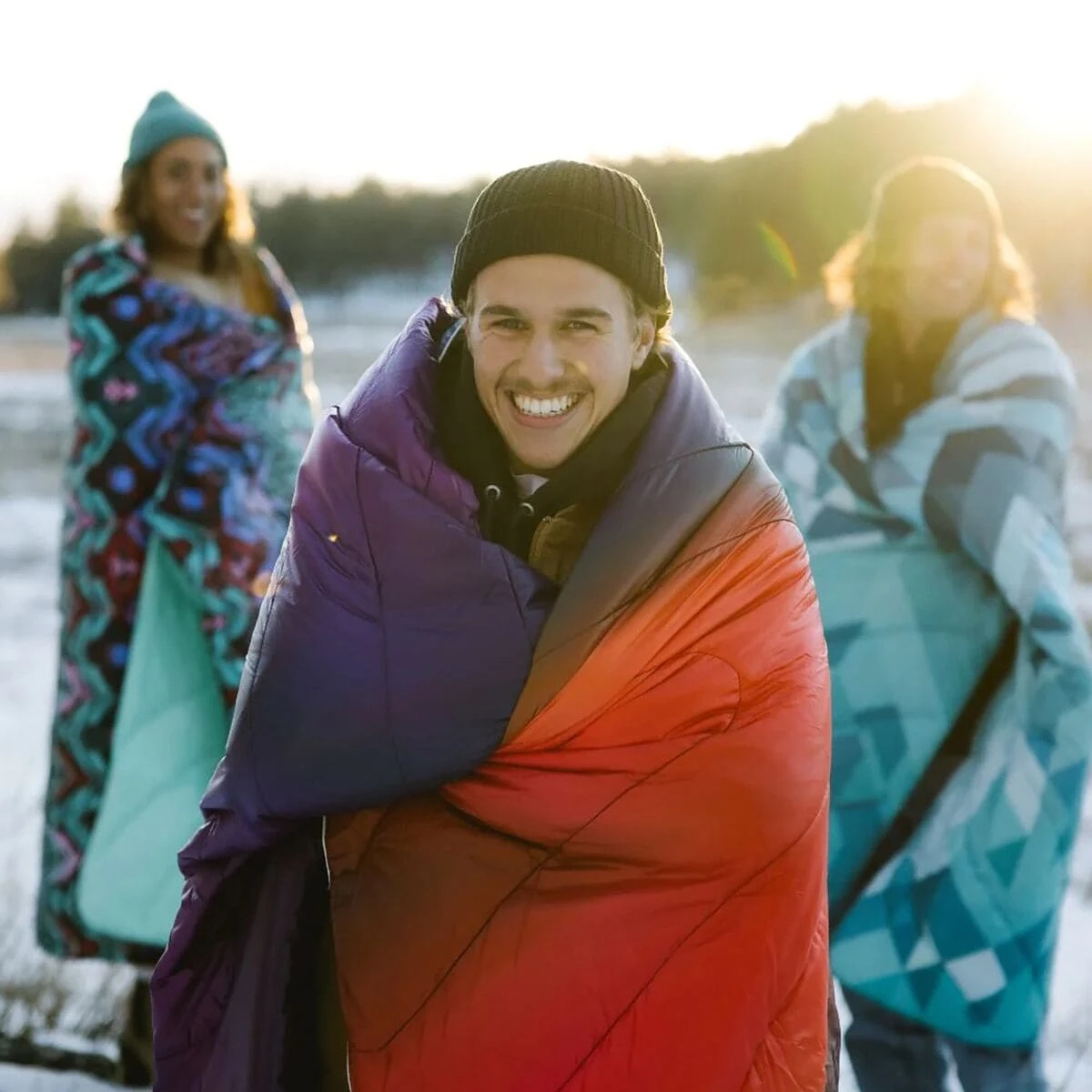 Original Puffy 1-Person Blanket - Aurora Field Rumpl Original Puffy 1-Person Blanket - Aurora Field -Outdoor Sports Equip Store ONECOL D5 49