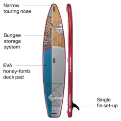 Shubu Raven Inflatable Stand-Up Paddleboard -Outdoor Sports Equip Store RED D4 4