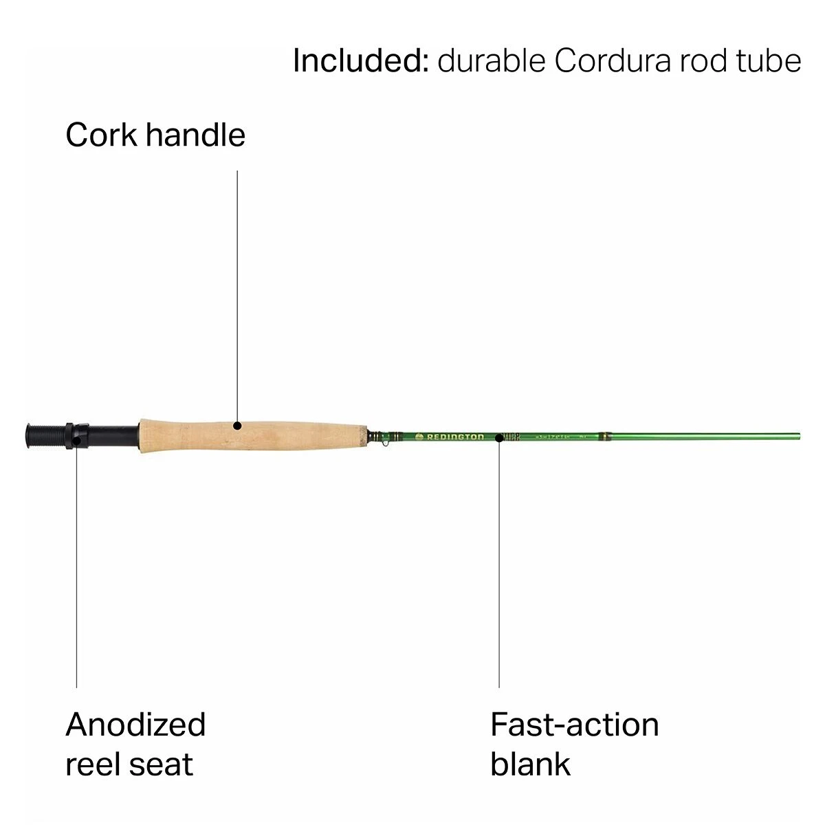 Vice Fly Rod - 4-Piece Redington Vice Fly Rod - 4-Piece -Outdoor Sports Equip Store S4WEIA D4