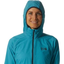 Mountain Hardwear Kor AirShell Wind Hooded Jacket - Women's 9 Mountain Hardwear Kor AirShell Wind Hooded Jacket - Women's -Outdoor Sports Equip Store TETBLU D5